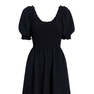 Hill House Home Black Crepe Louisa Dress Size S